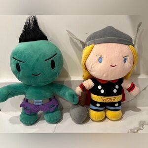 Universal Studios Marvel Avengers Thor Baby Hulk Figure Plushie Toy Doll Thunder